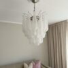 Handblown Murano Drops Chandelier – 32 Glass Drops in a Stockholm home