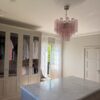 Handblown Murano Tubular Chandelier – 26 Glass Prisms in a Stockholm home