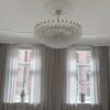 Handblown Murano Poliedri Chandelier – 111 Poliedri Glass in a Stockholm home