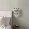Handblown Murano Poliedri Wall Sconce – 16 Poliedri Glass – Set of 2 in a Stockholm home