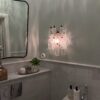 Handblown Murano Poliedri Wall Sconce – 16 Poliedri Glass – Set of 2 in a Stockholm home