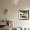 Handblown Murano Poliedri Wall Sconce – 16 Poliedri Glass – Set of 2 in a Stockholm home