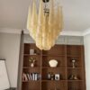 Handblown Murano Drops Chandelier – 75 Glass Drops in a Stockholm home