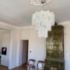 Handblown Murano Tubular Chandelier – 30 Glass Prisms in a Stockholm home