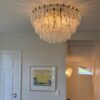 Handblown Murano Poliedri Chandelier – 32 Poliedri Glass in a Stockholm home