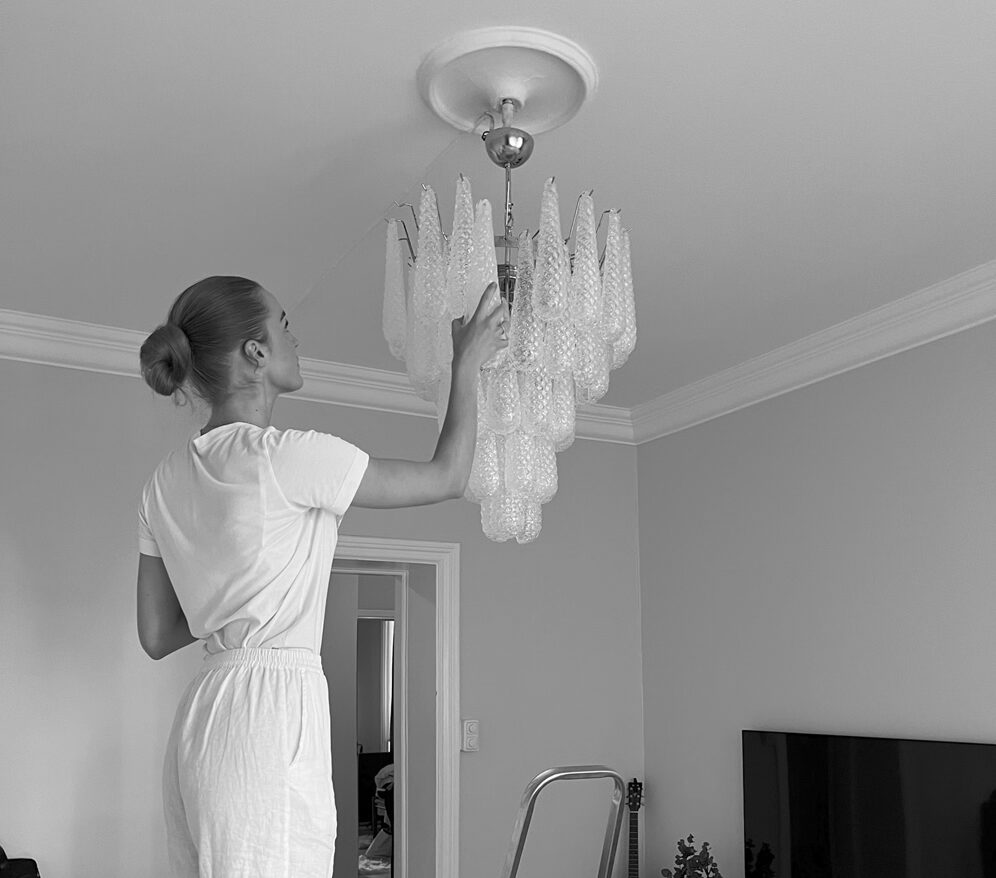 Murano Palmette Chandelier – 58 Palmette Glass — handblown Murano glass, made in Italy