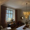 Amber Murano Petal Chandelier – 53 Glass Petals — handblown Murano glass, made in Italy