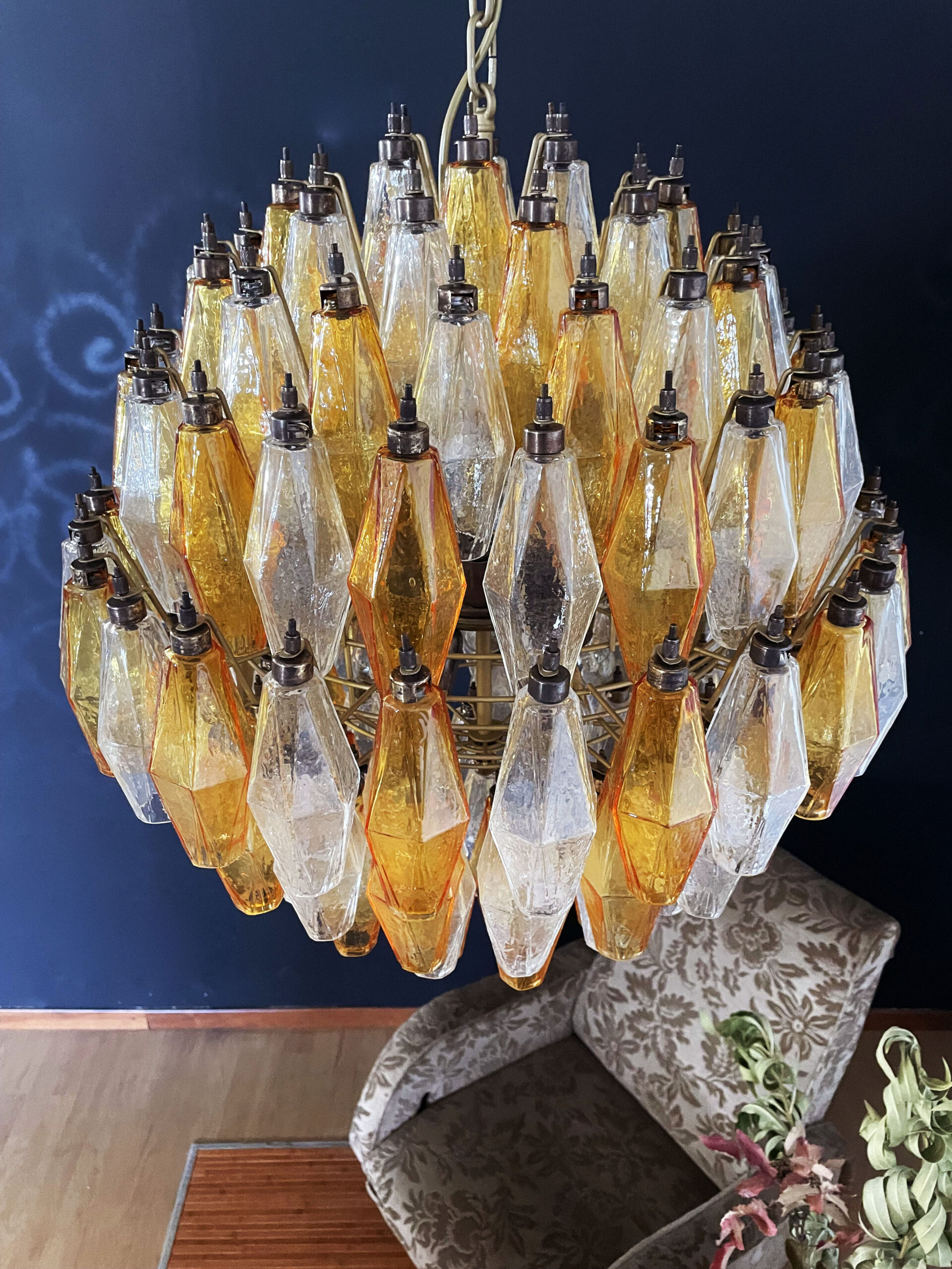 Handblown Murano glass — Poliedri Amber