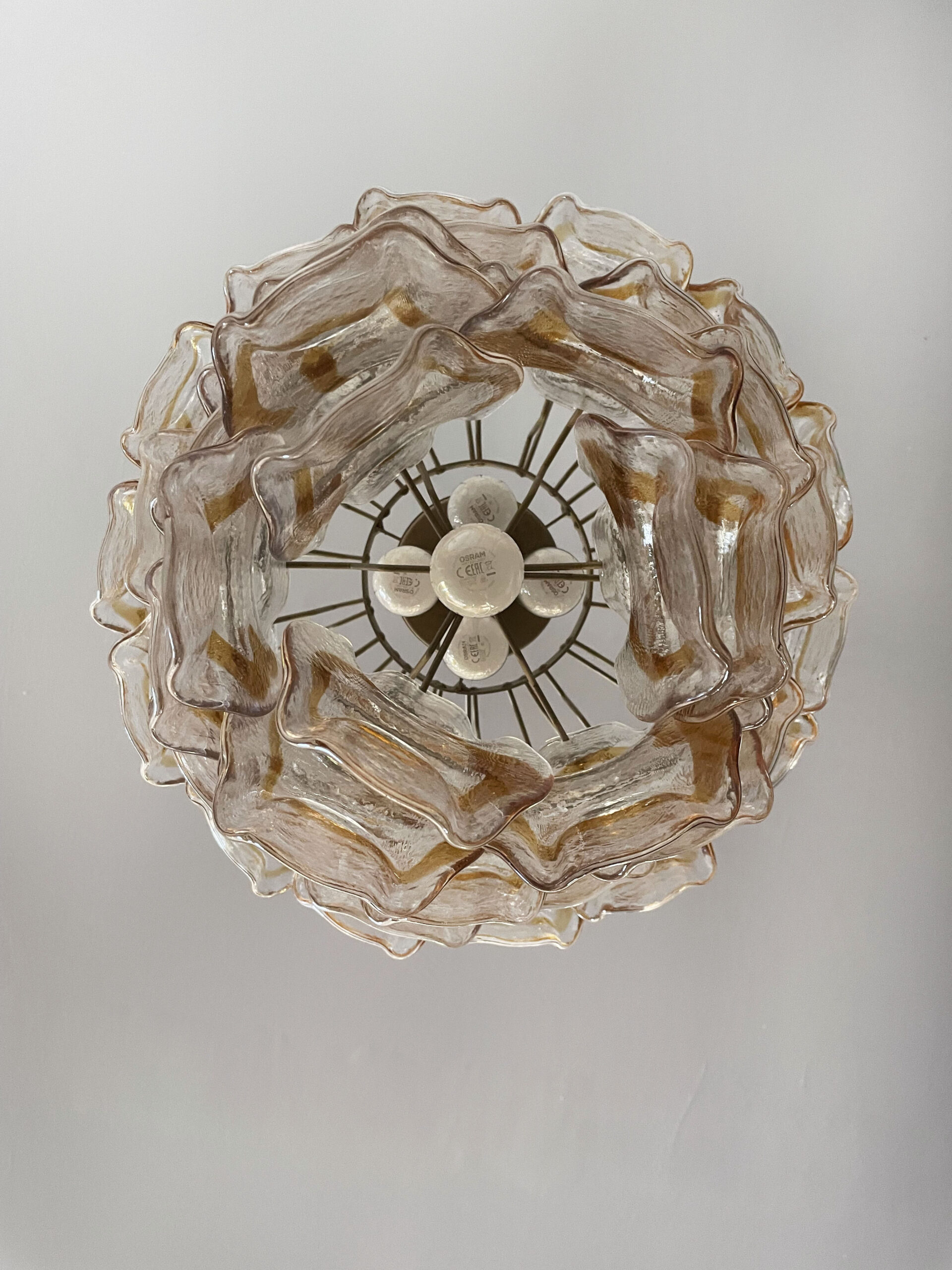 Handblown Murano glass — Crostoli Amber