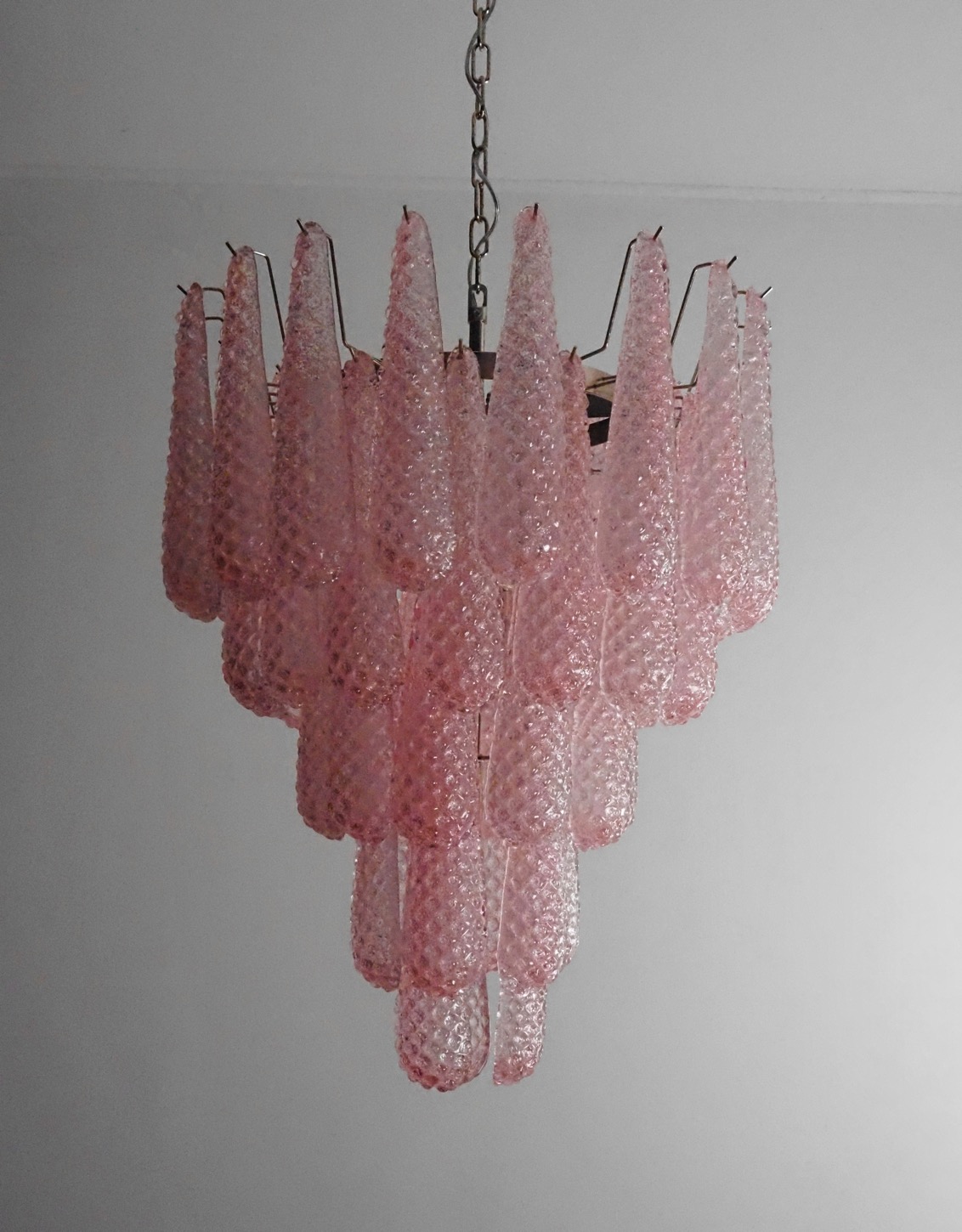 Handblown Murano glass — Drops Pink