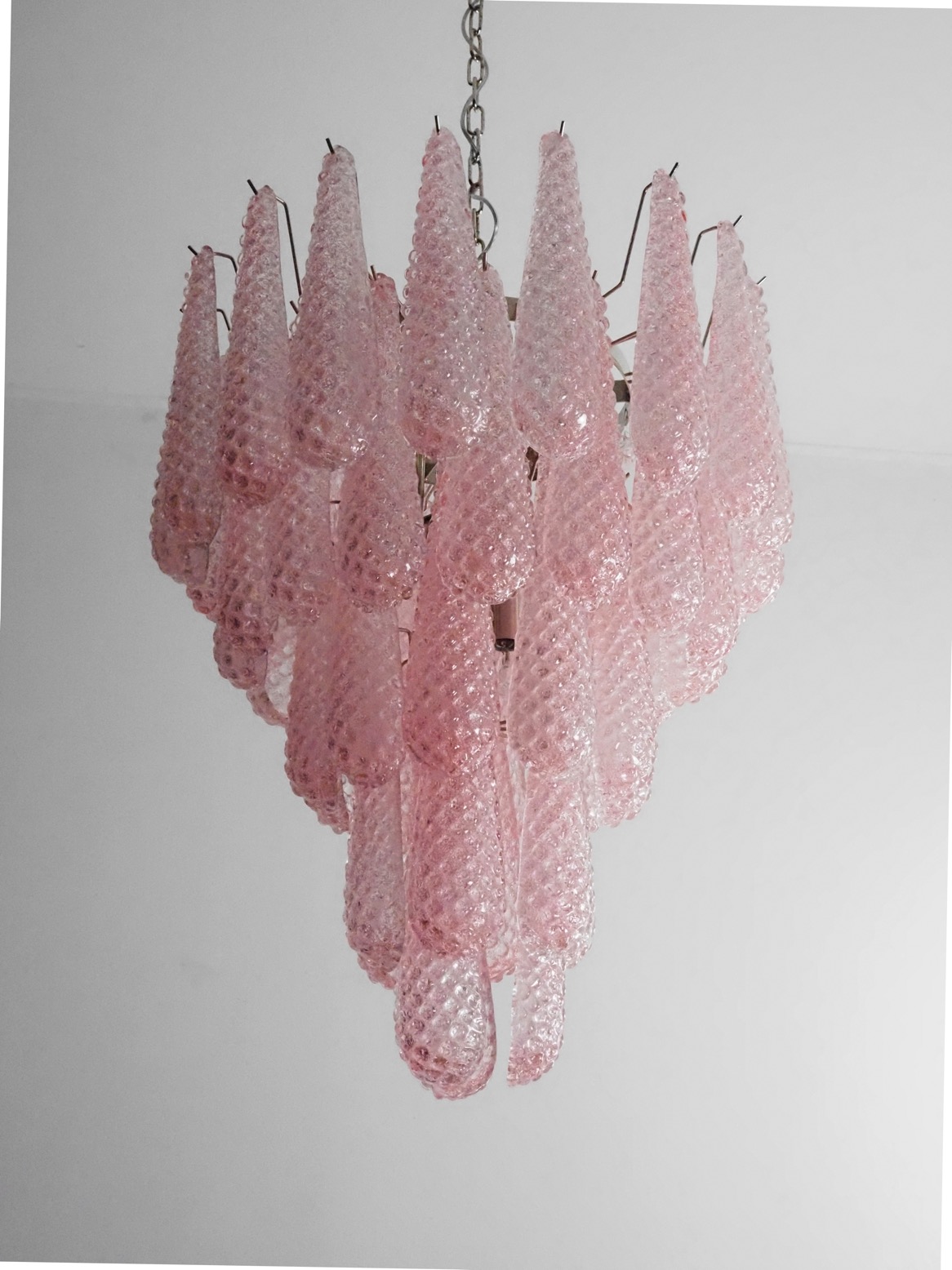 Handblown Murano glass — Drops Pink