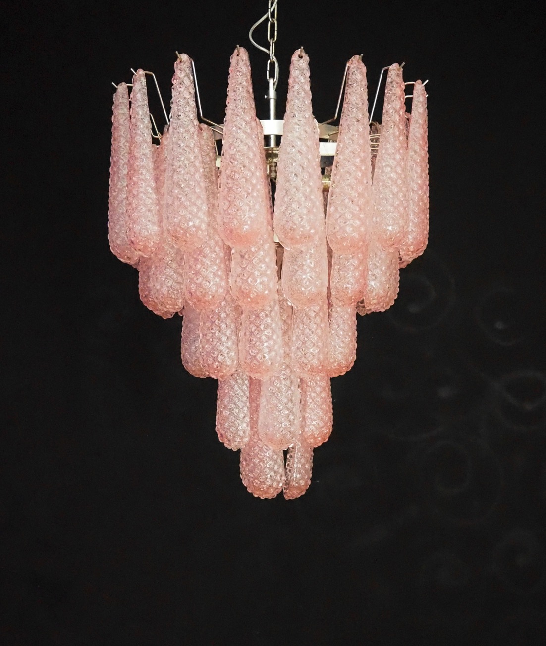 Handblown Murano glass — Drops Pink