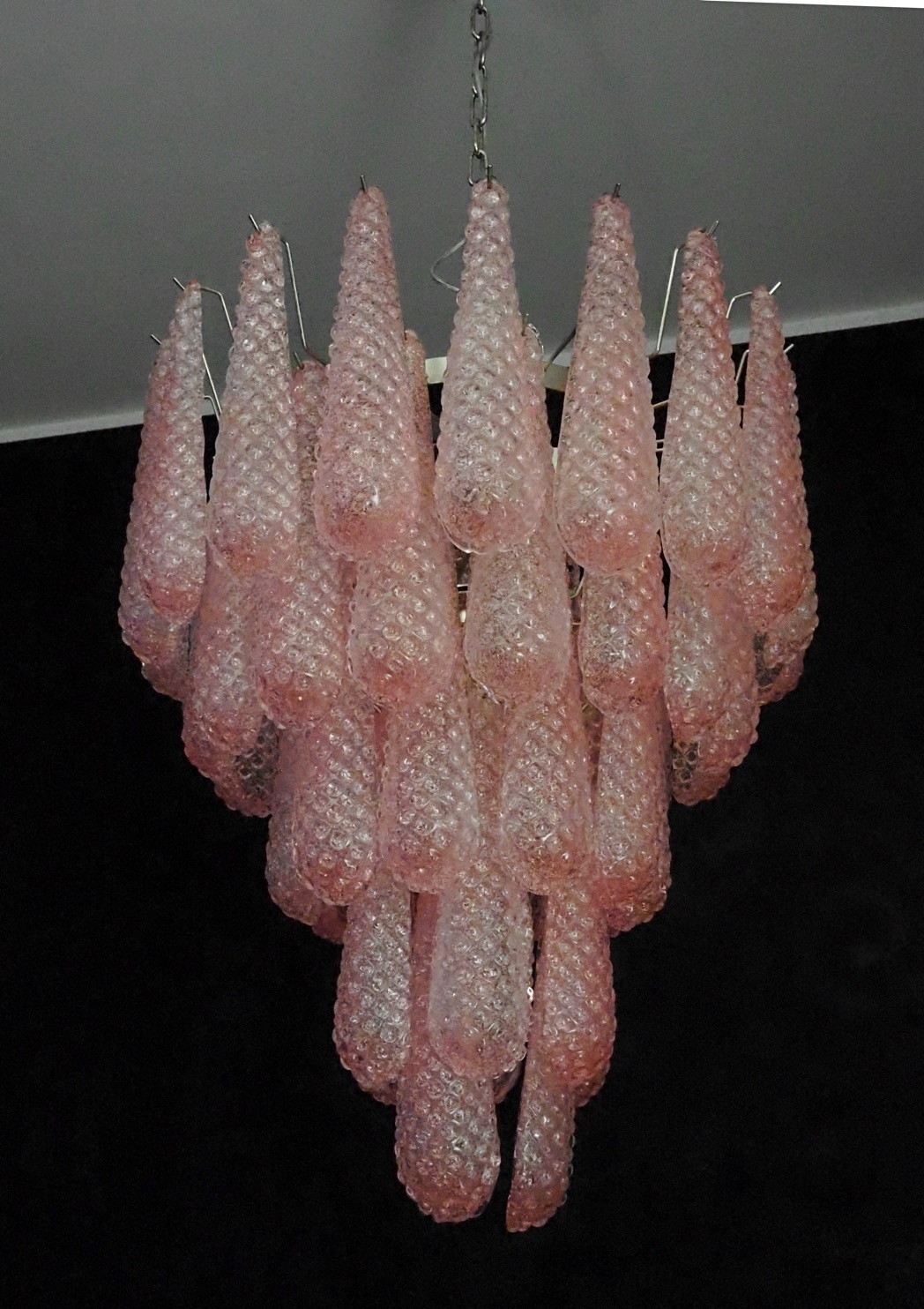 Handblown Murano glass — Drops Pink