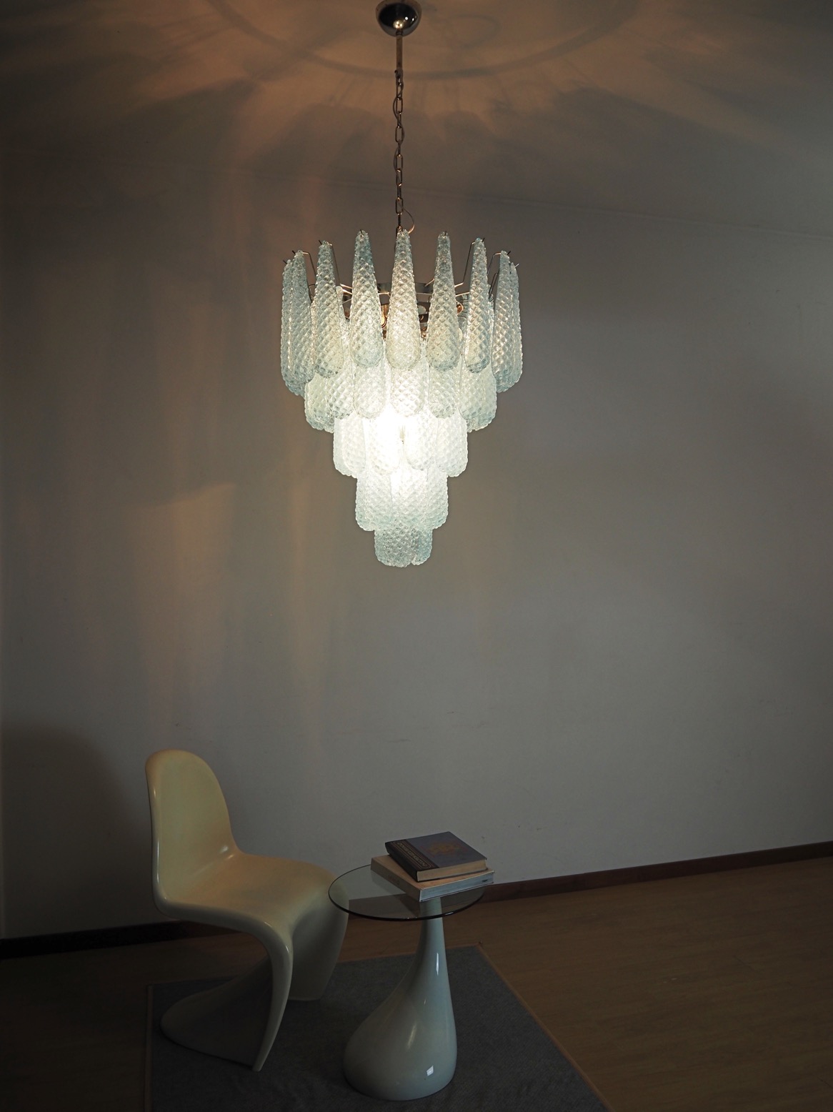 Handblown Murano glass — Drops Blue