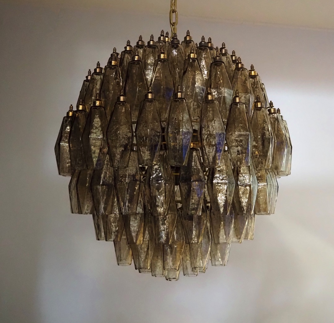 Handblown Murano glass — Poliedri Smoked