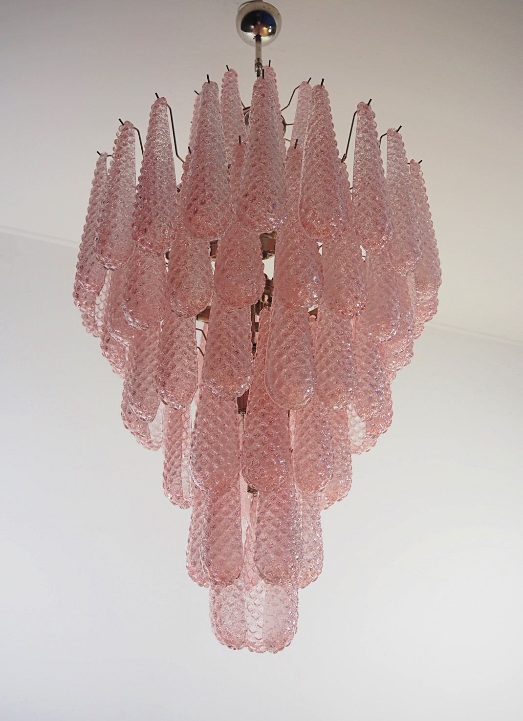 Handblown Murano glass — Drops Pink