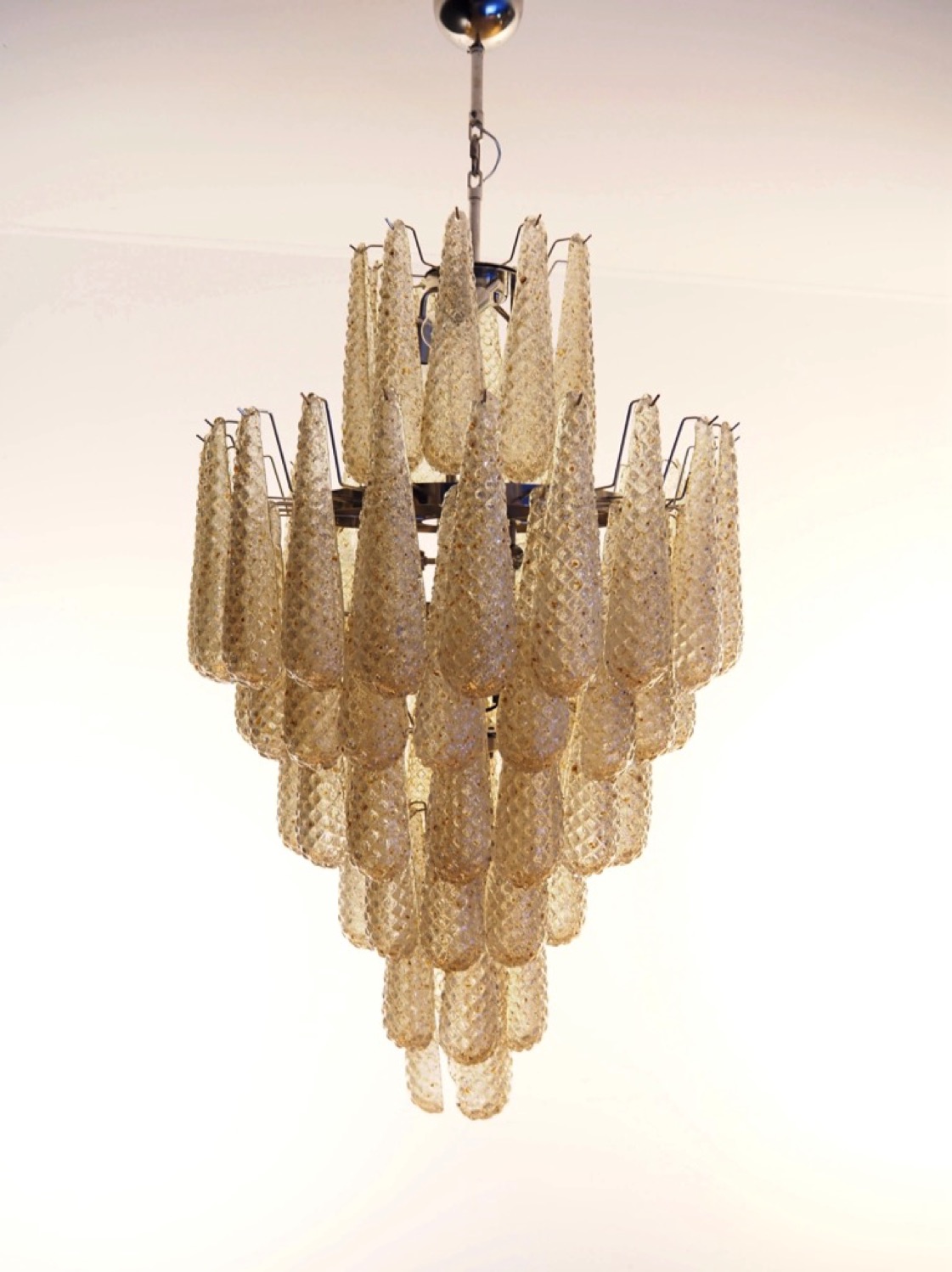 Handblown Murano glass — Drops Amber