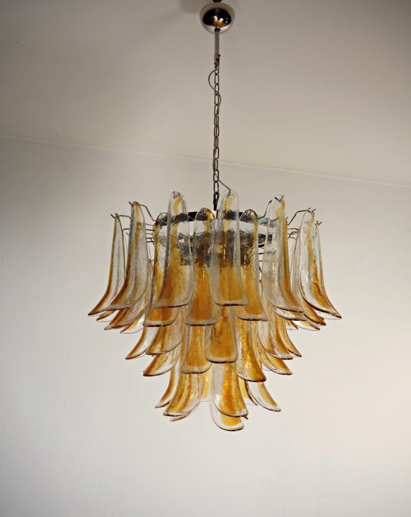 Handblown Murano glass — Petal Amber