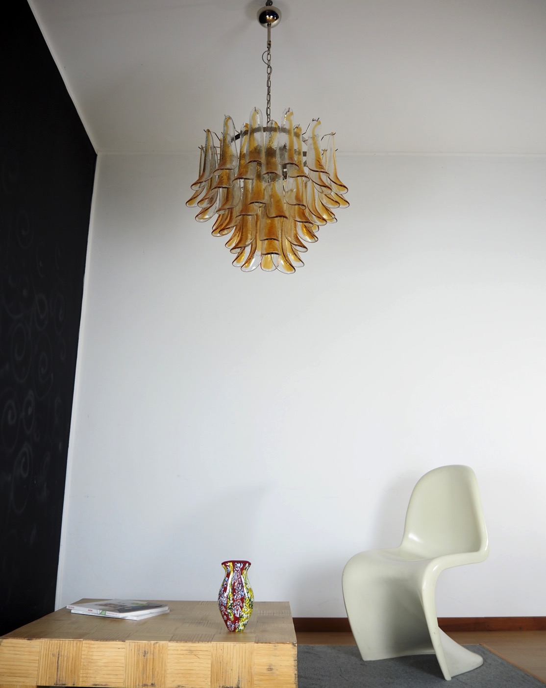 Handblown Murano glass — Petal Amber