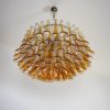 Handblown Murano glass — Petal Transparent/Amber
