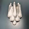 Handblown Murano glass — Drops White