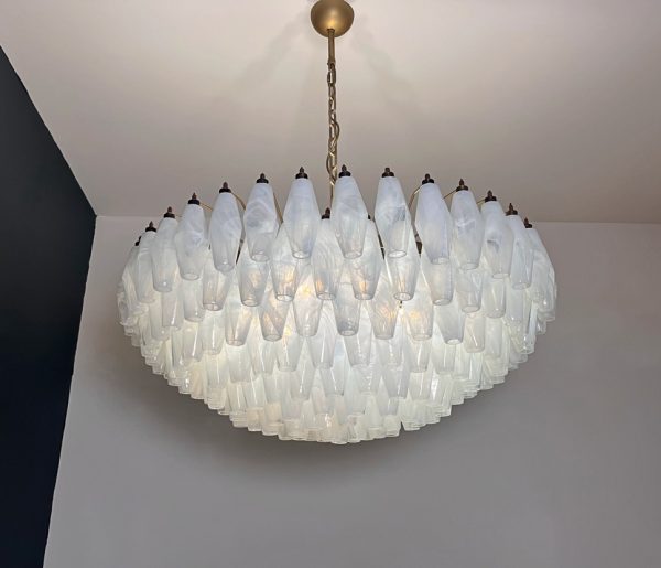 Handblown Murano glass — Poliedri White