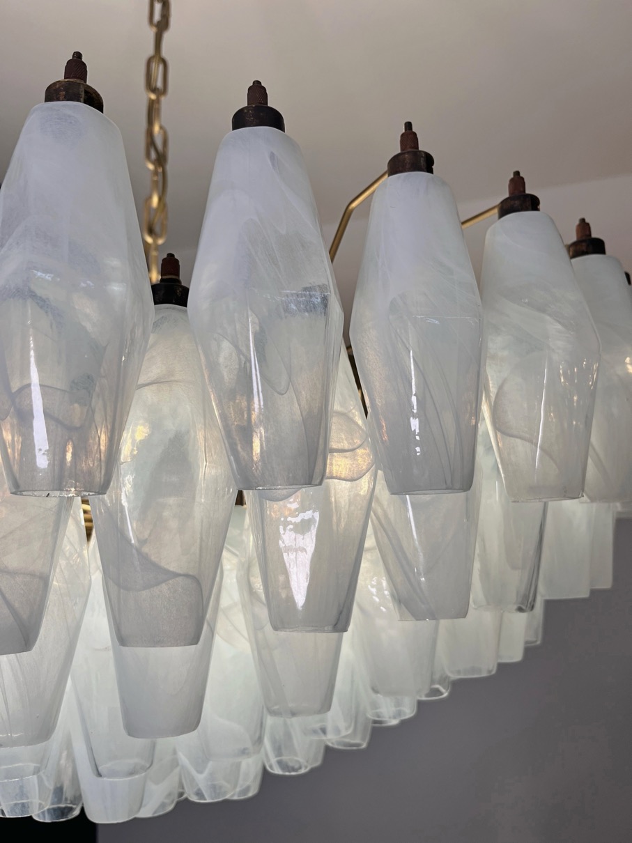 Handblown Murano glass — Poliedri White