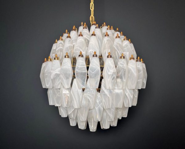 Handblown Murano glass — Poliedri White