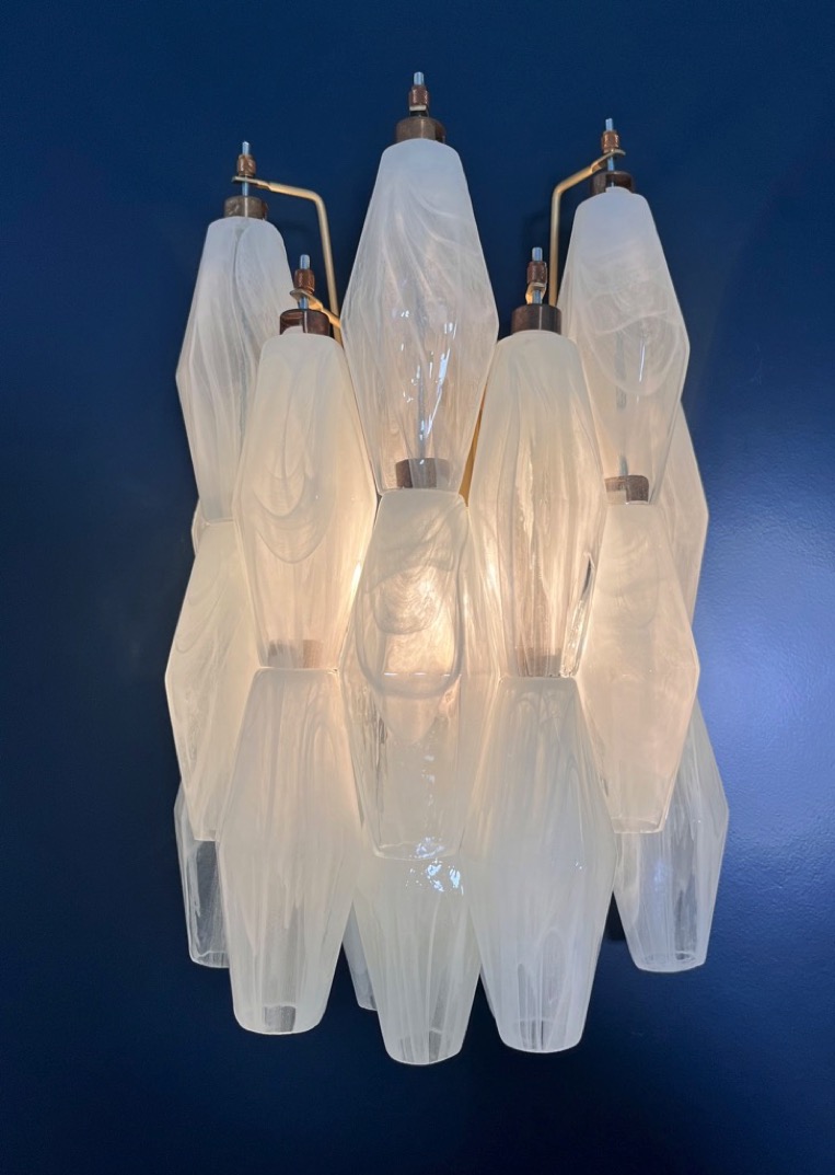 Handblown Murano glass — Poliedri White