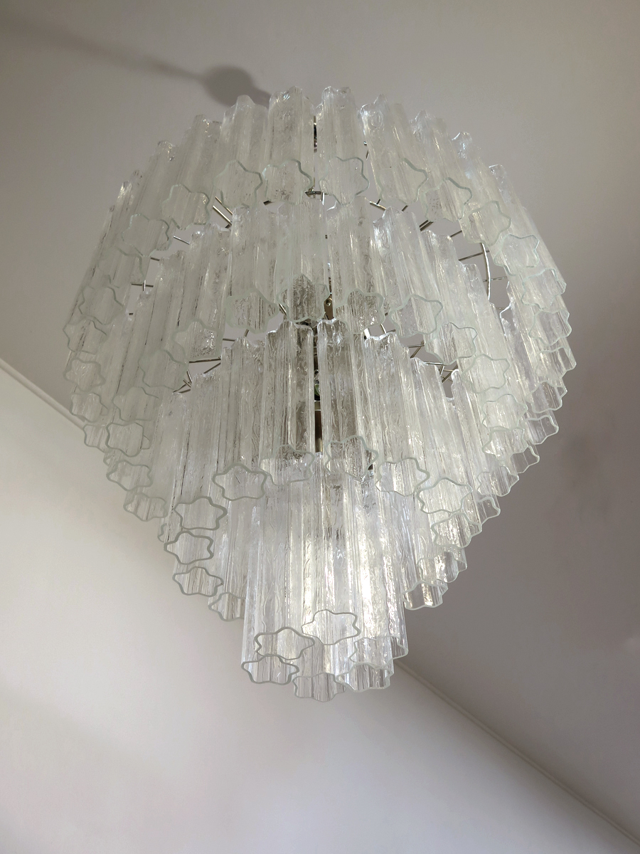 Handblown Murano glass — Tubular Red