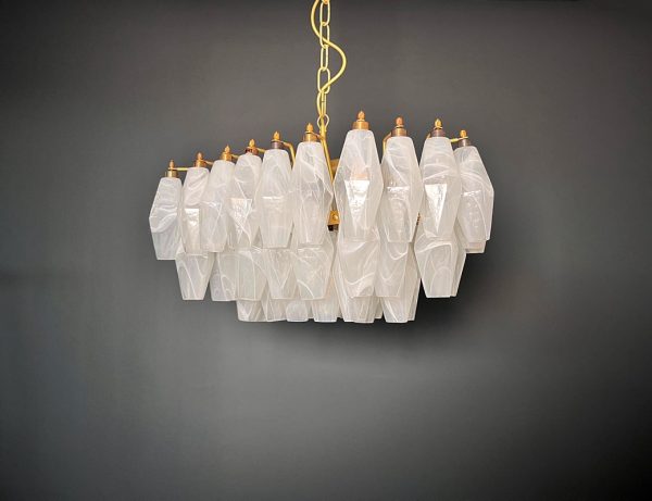 Handblown Murano glass — Poliedri White