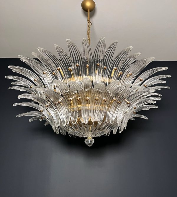 Handblown Murano glass — Palmette Transparent