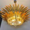 Handblown Murano glass — Palmette Amber