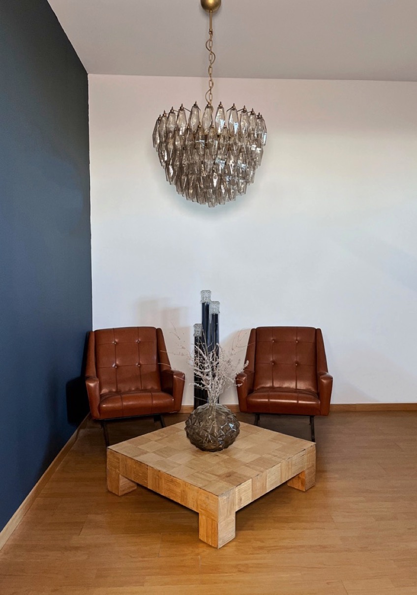 Handblown Murano glass — Poliedri Smoked