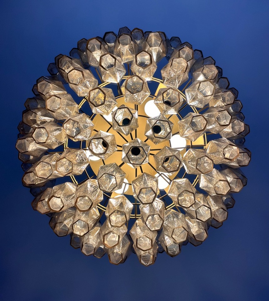 Handblown Murano glass — Poliedri Smoked