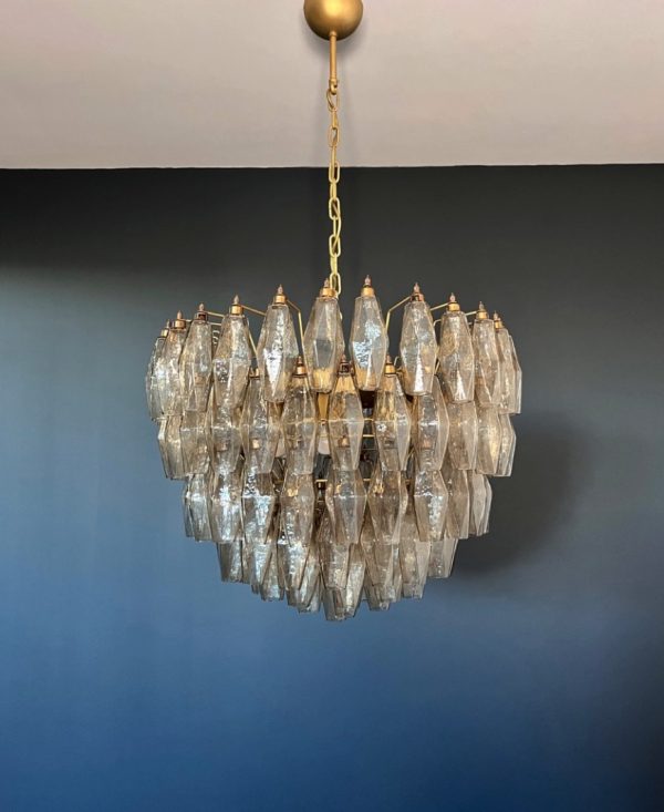Handblown Murano glass — Poliedri Smoked