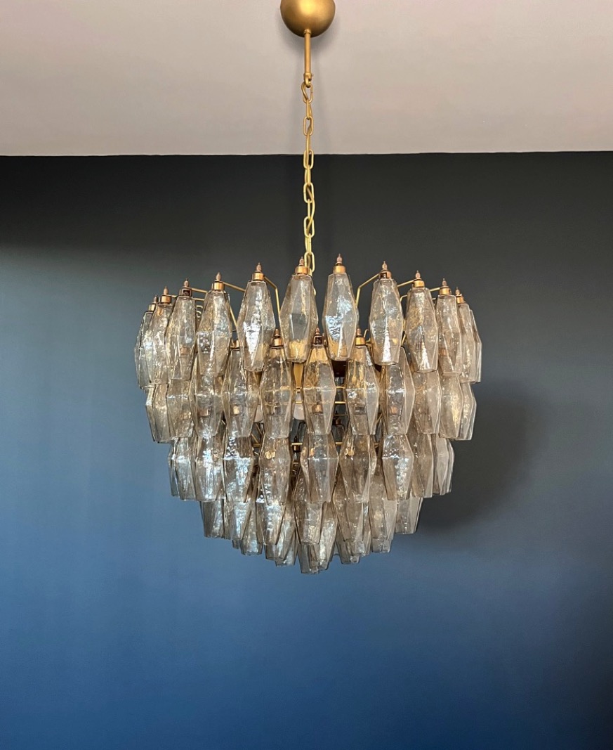 Handblown Murano glass — Poliedri Smoked