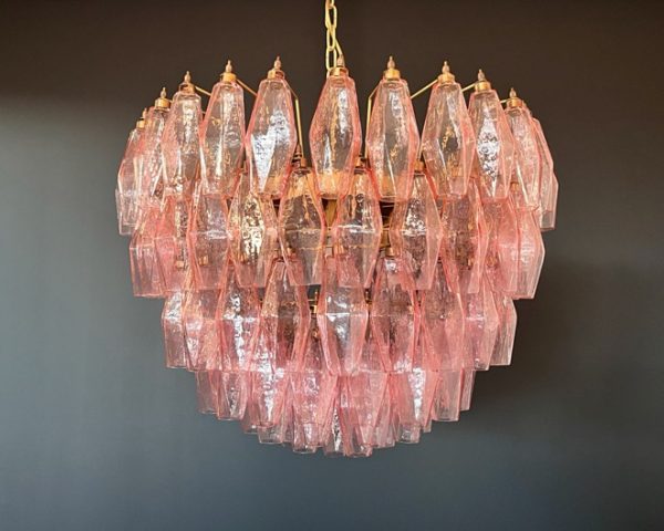 Handblown Murano glass — Poliedri Pink