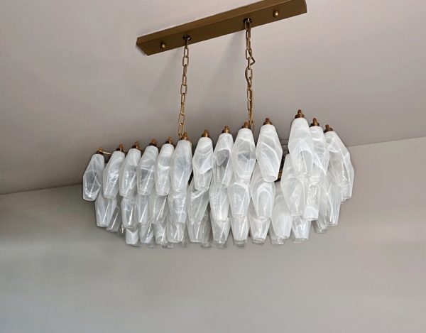 Handblown Murano glass — Poliedri White