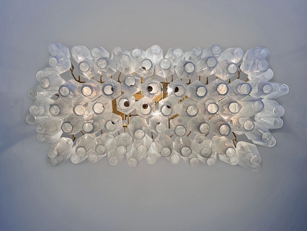 Handblown Murano glass — Poliedri White