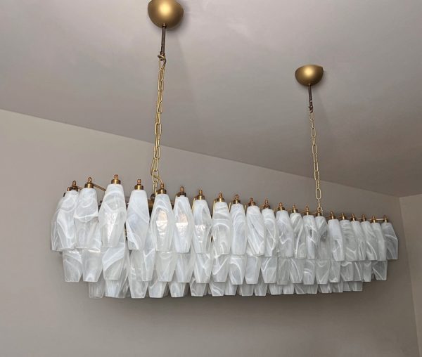 Handblown Murano glass — Poliedri White