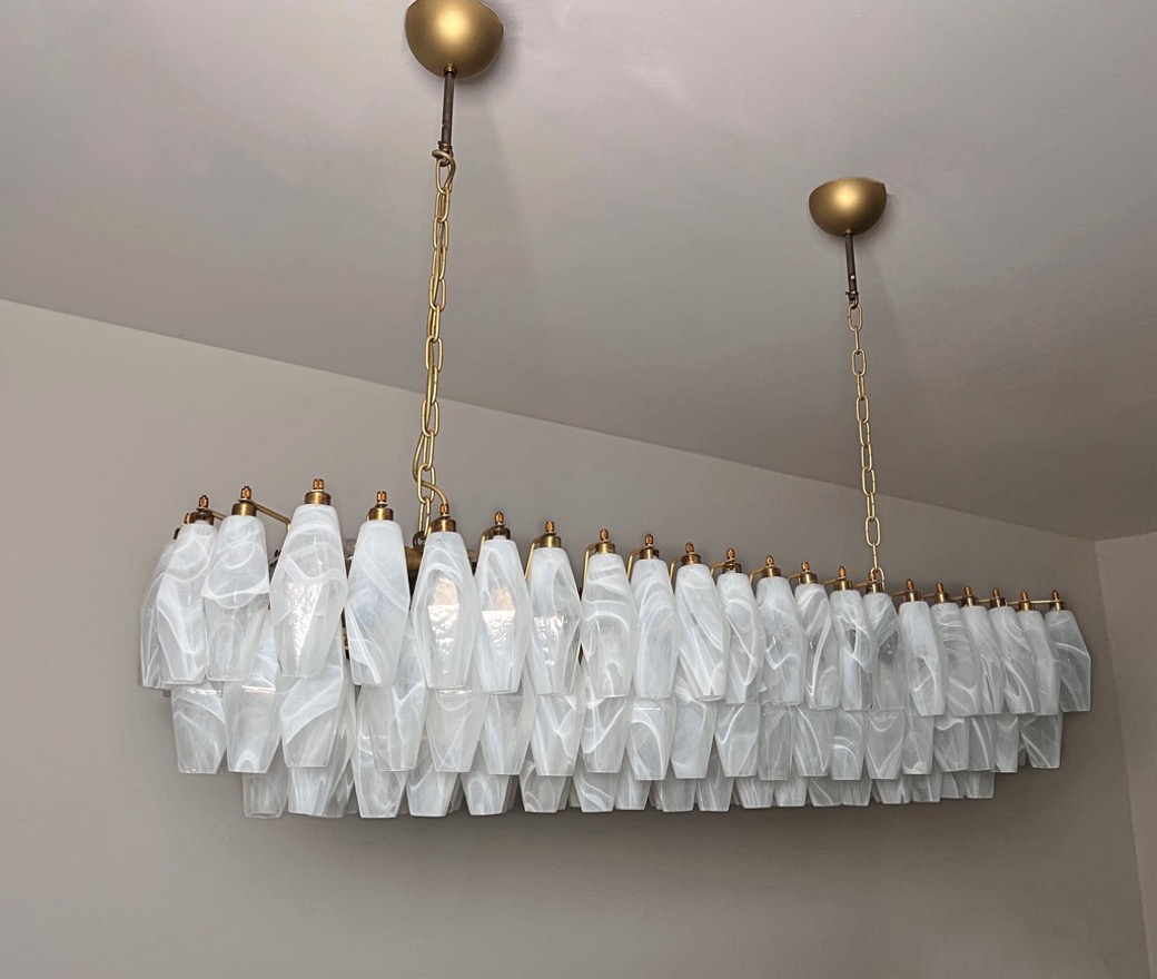 Handblown Murano glass — Poliedri White