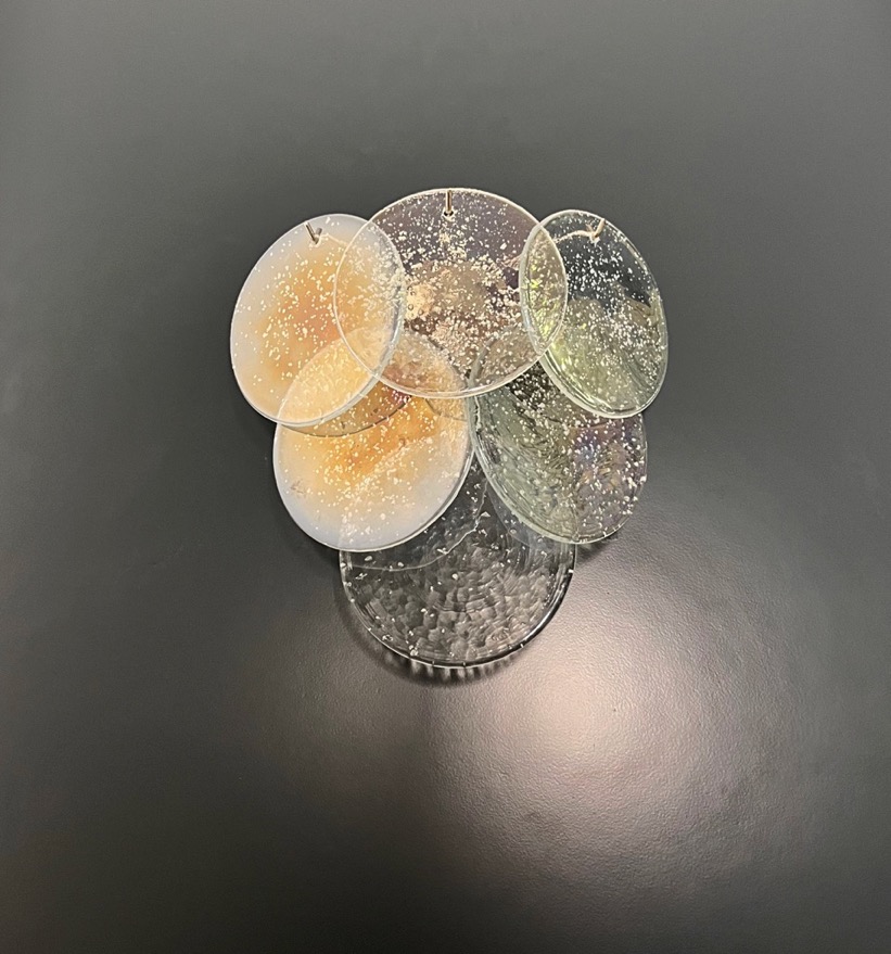 Handblown Murano glass — Disks Transparent