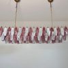 Handblown Murano glass — Poliedri Pink/White