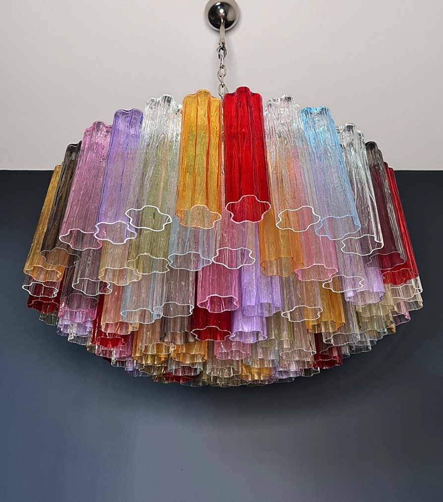 Handblown Murano glass — Tubular Multicolour