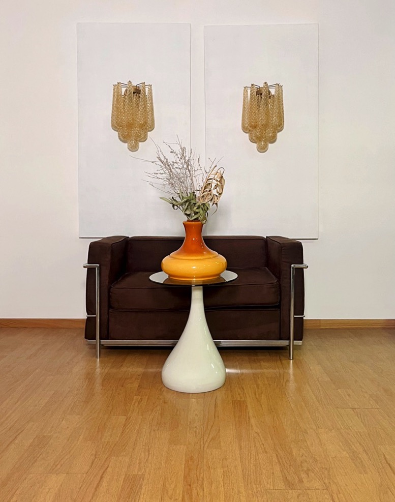 Handblown Murano glass — Drops Amber