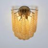 Handblown Murano glass — Drops Amber
