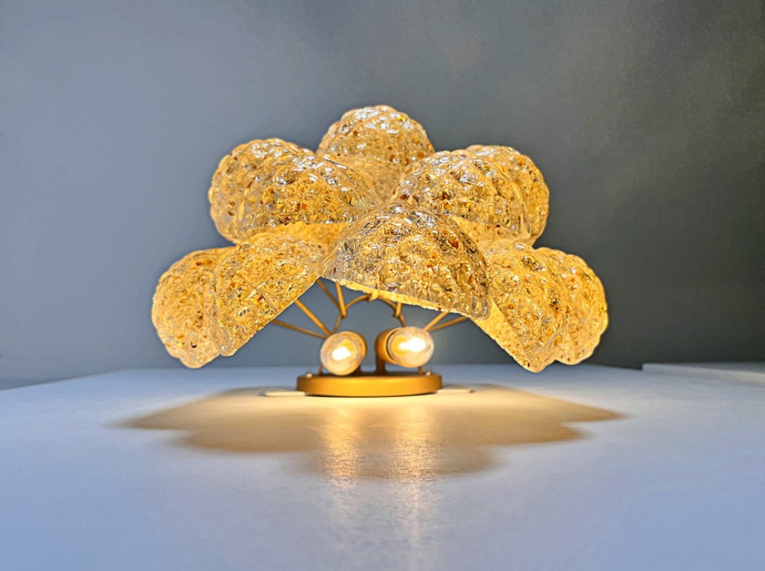 Handblown Murano glass — Drops Amber