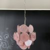 Handblown Murano glass — Disks Pink