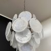 Handblown Murano glass — Disks White